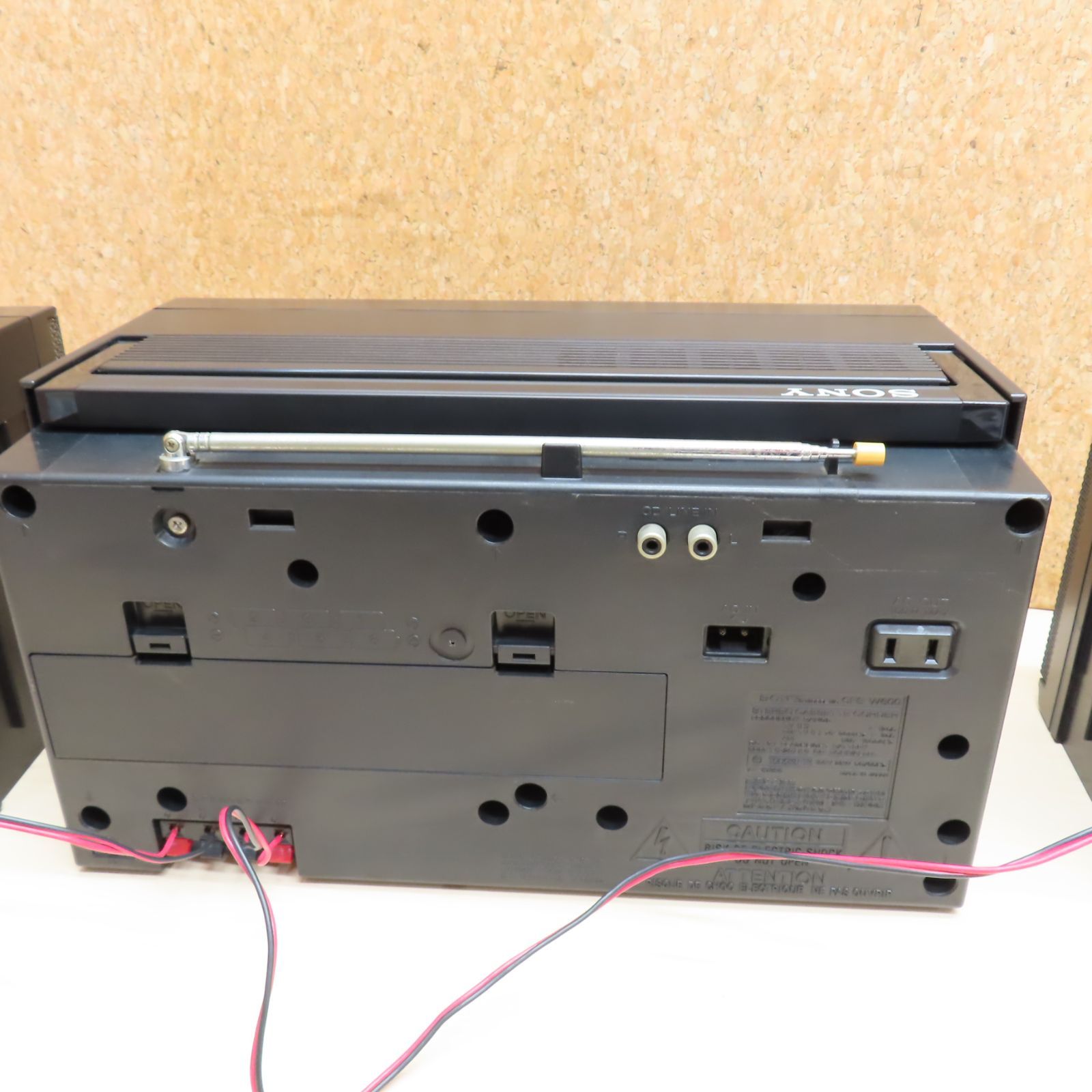 SONY ラジカセ CFS-W600 ブラック ダブルカセット 商品説明必読
