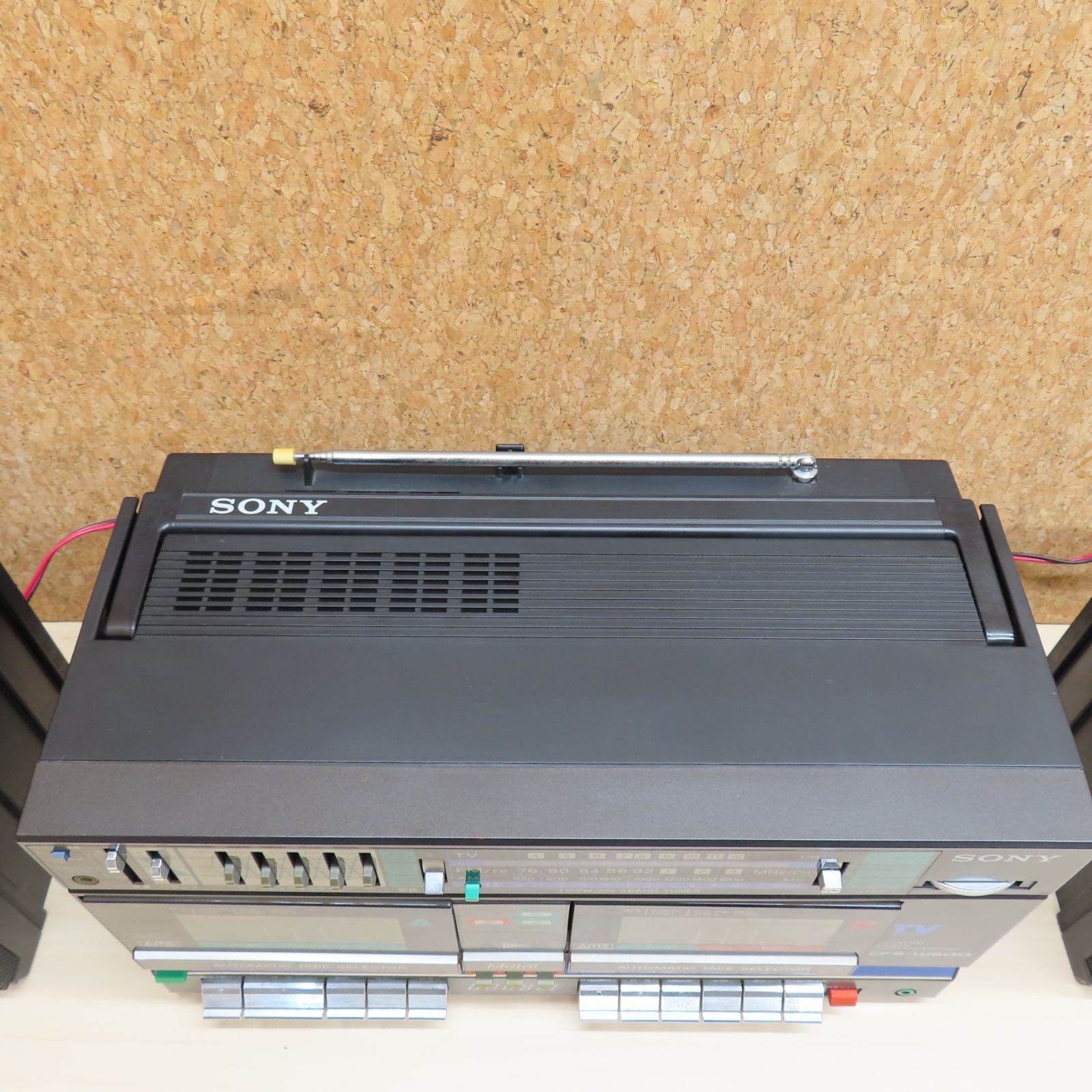 SONY ラジカセ CFS-W600 ブラック ダブルカセット 商品説明必読