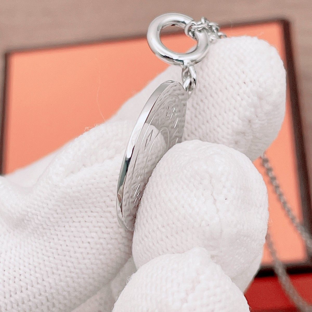 ◇エルメス◇新品仕上済 HERMES セリエ チャーム 大 シルバー