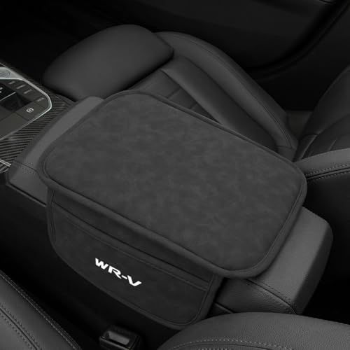 WR-V 車 アームレストカバー 汎用 センターコンソールパッド PUレザー WR-V DG系 Z X | 滑り止め 耐摩耗 収納ポケット付き 傷防止 防汚 取付簡単 車内アクセサリー WR-V車種対応ts