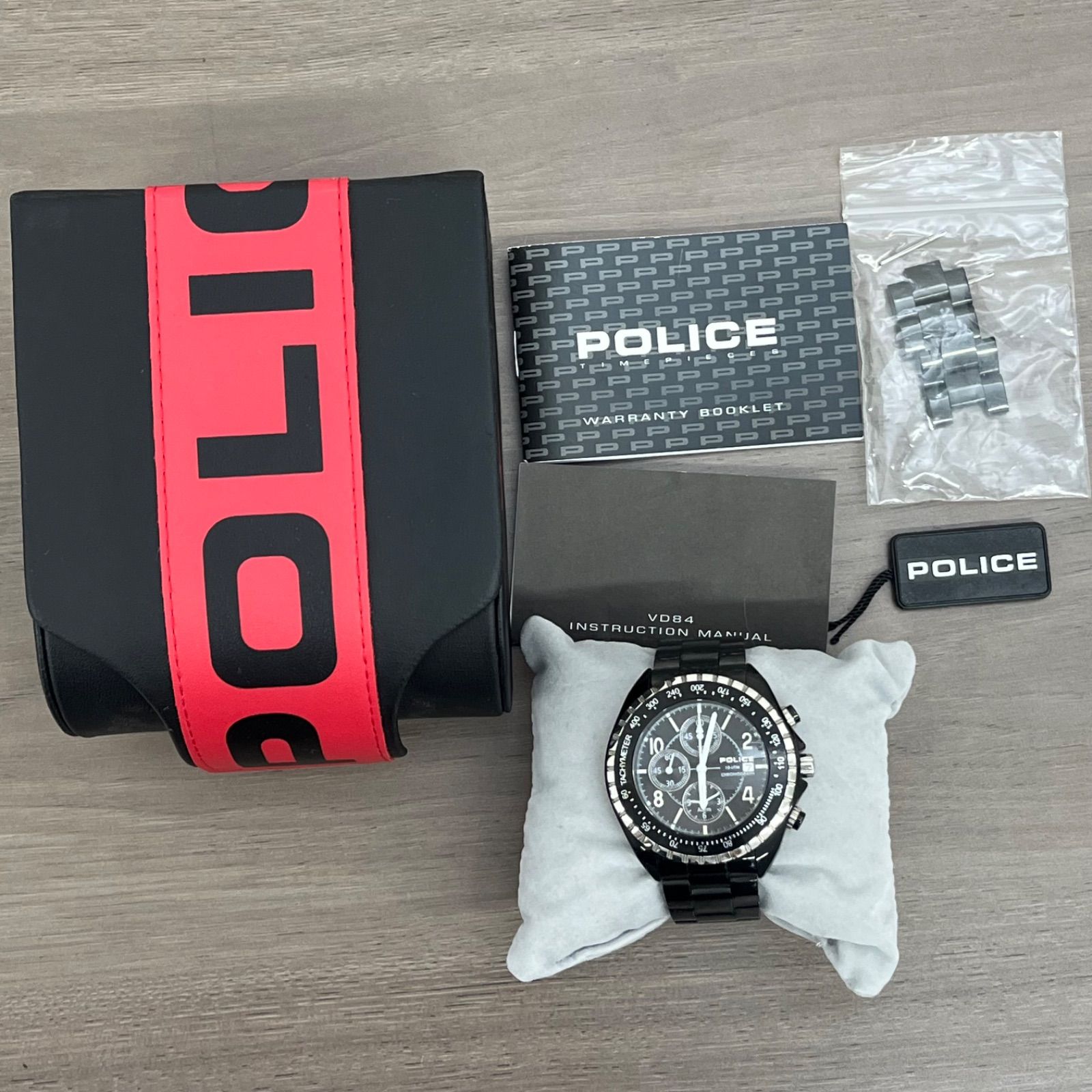 s8472）POLICE ポリス 腕時計 10962J クロノグラフ クォーツ メンズ