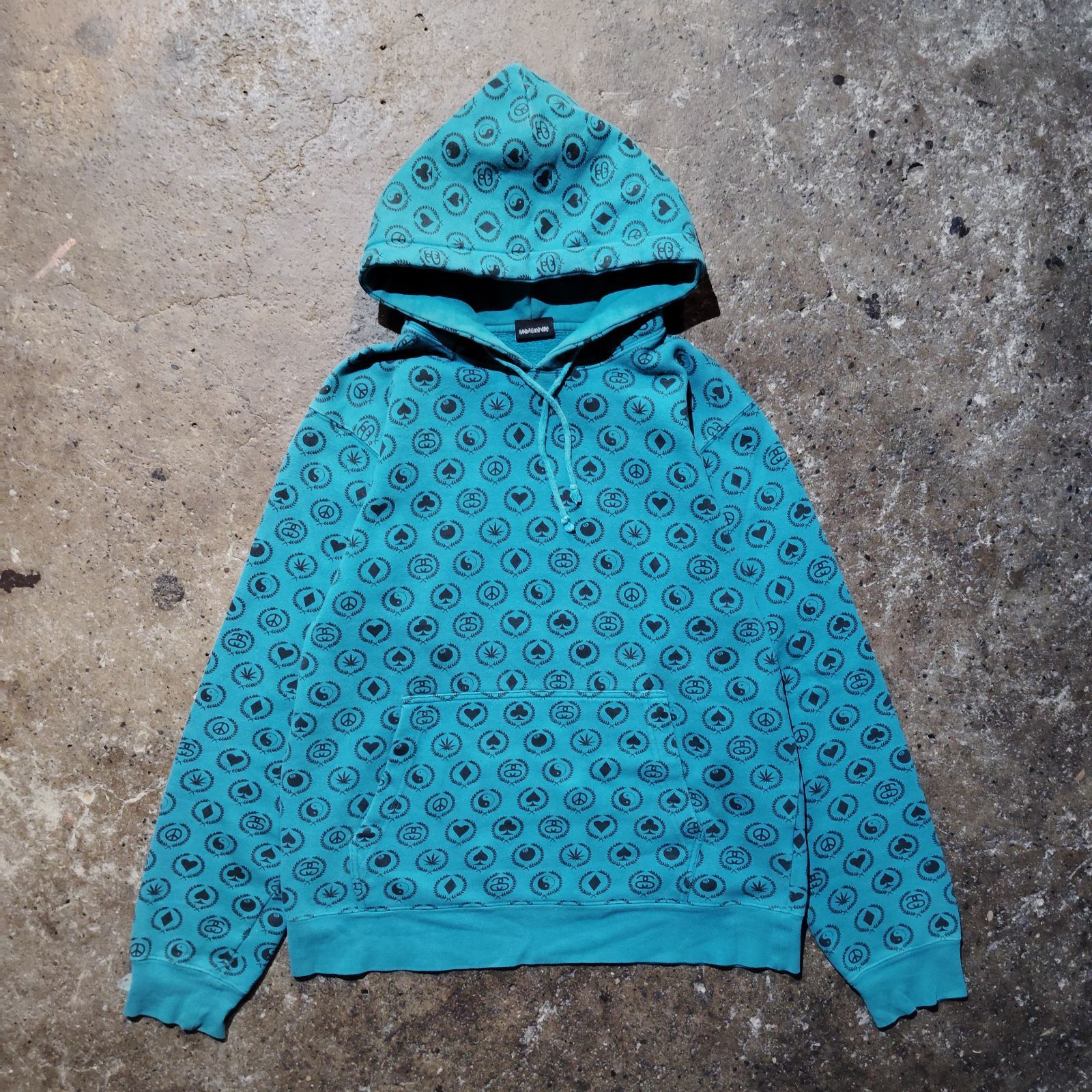 STUSSY モノグラム柄パーカー フーディー 8ボール トランプ ステューシー 7,546円