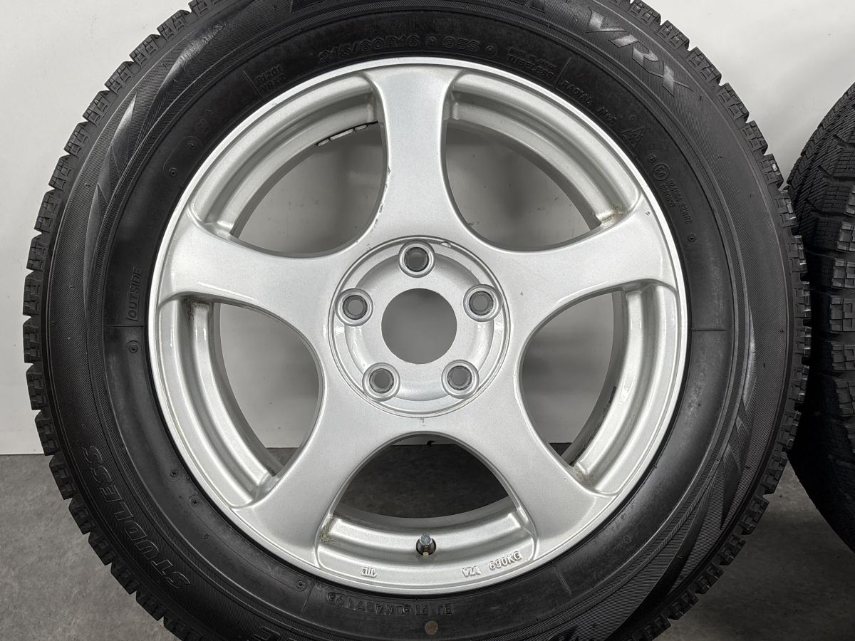 ノア オデッセイ 等に】5スポーク 16in 7JJ +54 PCD114.3 ブリヂストン