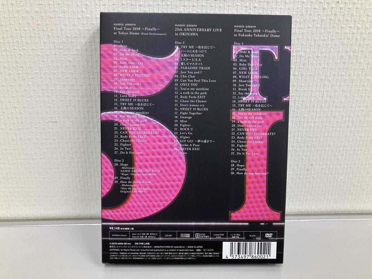 DVD namie amuro Final Tour 2018 ~Finally~(東京ドｰム最終公演+25周年