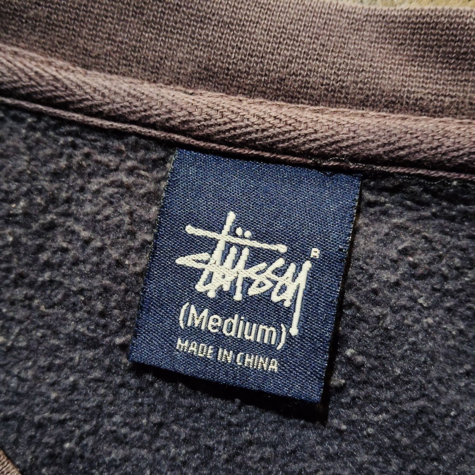 STUSSY 00s 3Dロゴプリントスウェット フロッキープリント