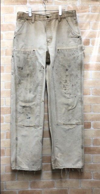 【中古】 Carhartt カーハート ダブルニーペインターパンツ B136BRN ベージュ 34×34 111436431