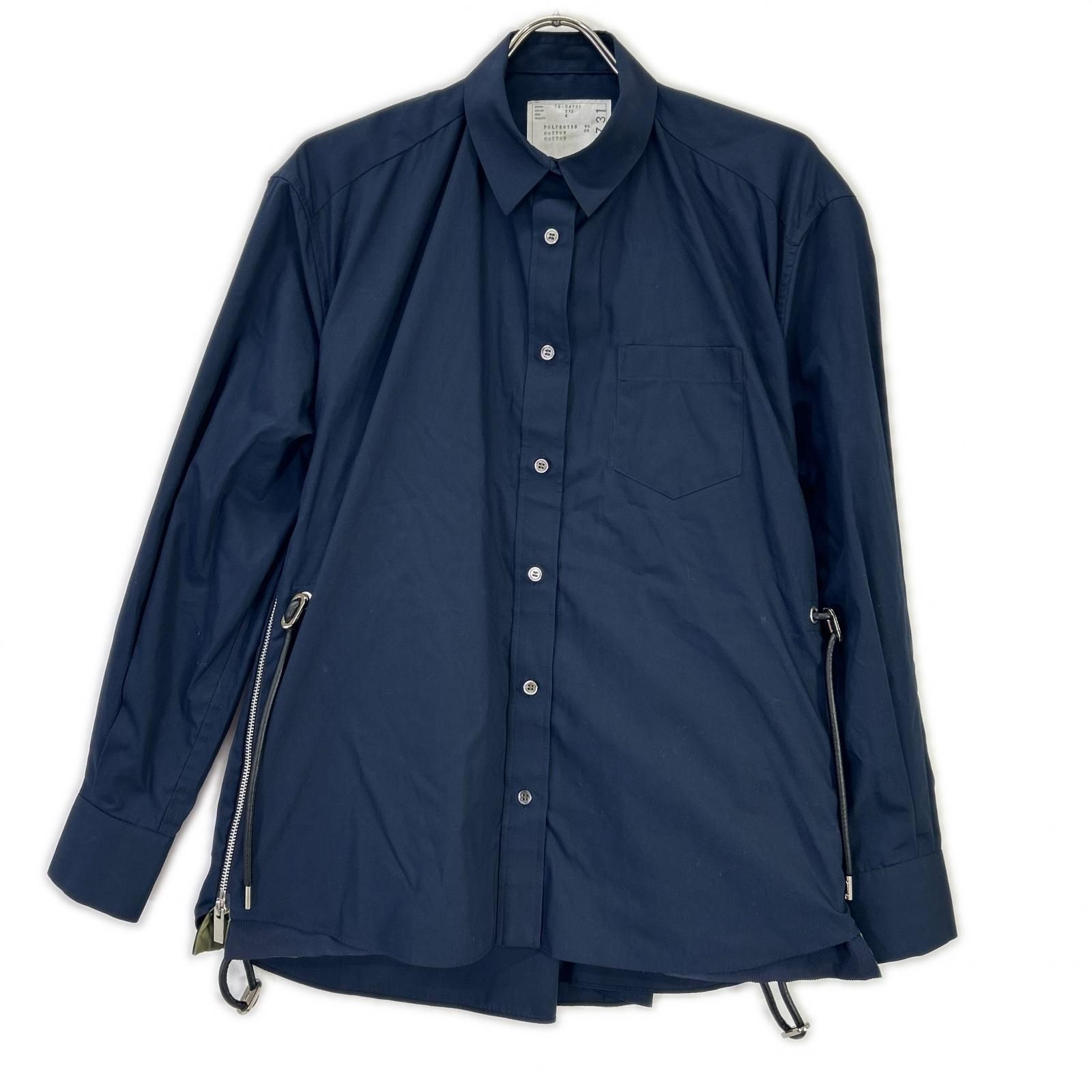 sacai サカイ 19年製 19-04731 ネイビー×カーキ ジップ ドッキング