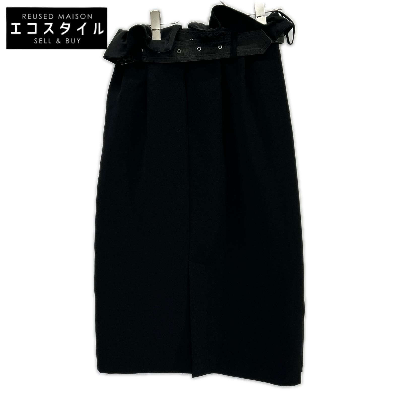 AKIRA NAKA アキラナカ AW1803BK ブラック Antonina Skirt ベルテッド