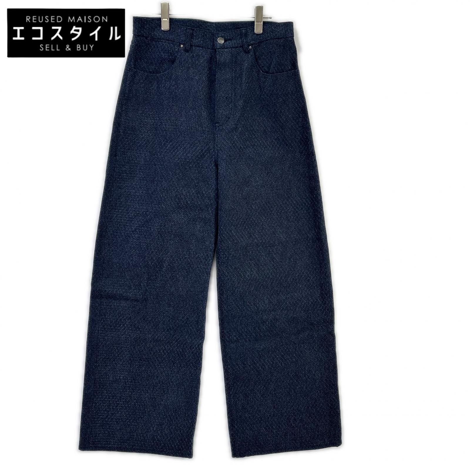kiivu　キフ　DENIM CURVY LEG TROUSER - 12.5oz Rainbow Denim +Needles Punch-　L