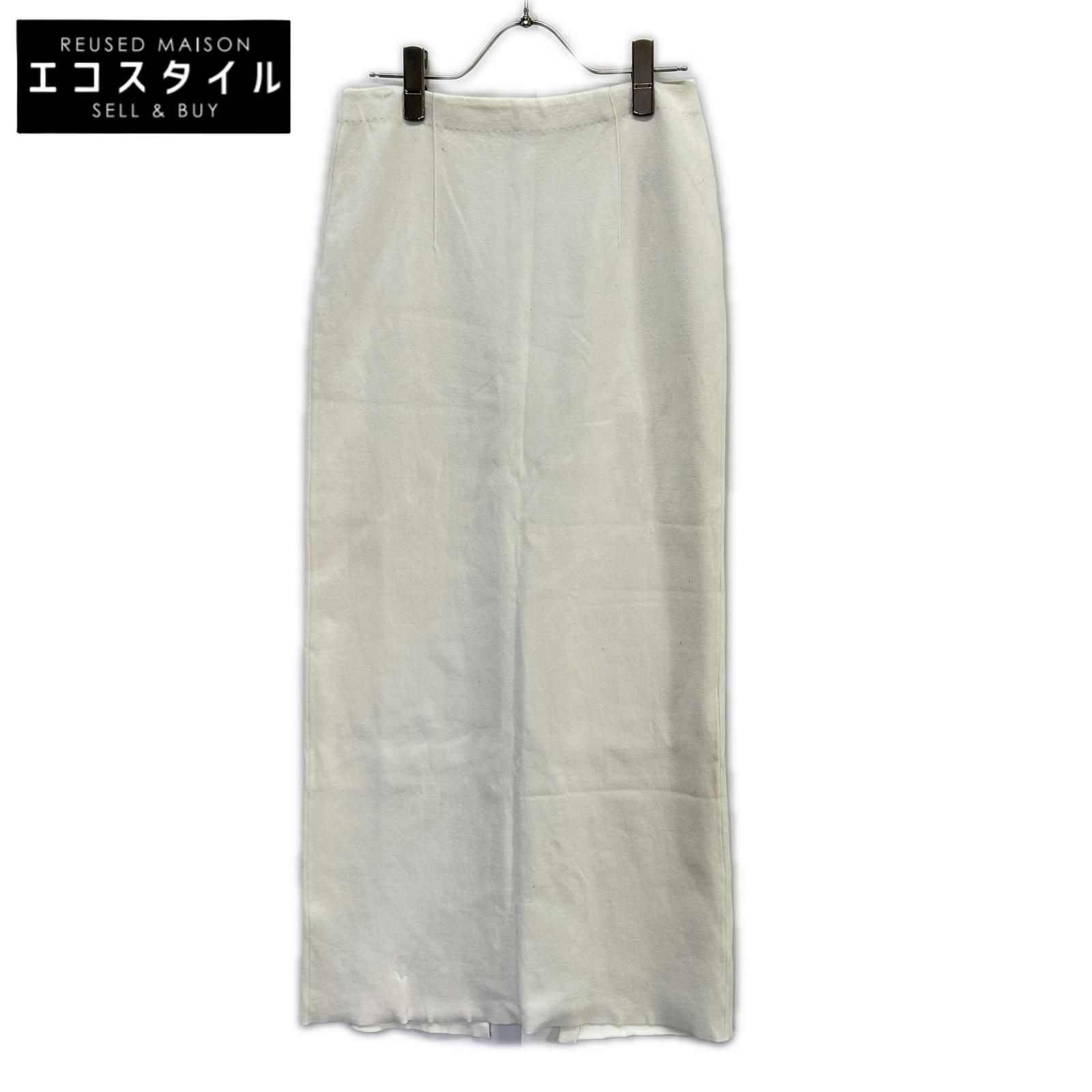AURALEE 25SS スカート AURALEE オーラリー A25SS02WF 25SS ホワイト COTTON SILK STRETCH