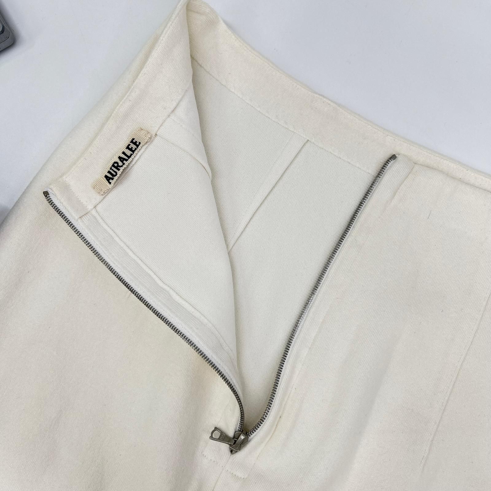 AURALEE オーラリー A25SS02WF 25SS ホワイト COTTON SILK STRETCH