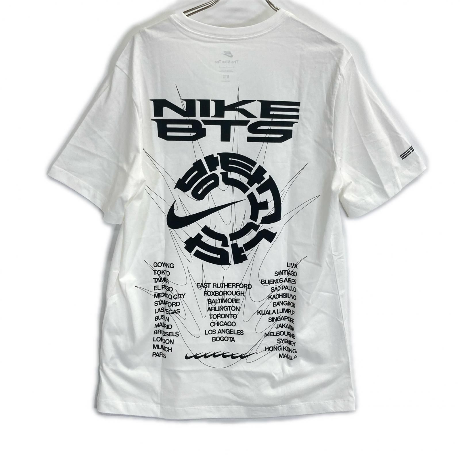 NIKE ナイキ ×BTS ホワイト 2026-2027ワールドツアー Tシャツ L - メルカリ