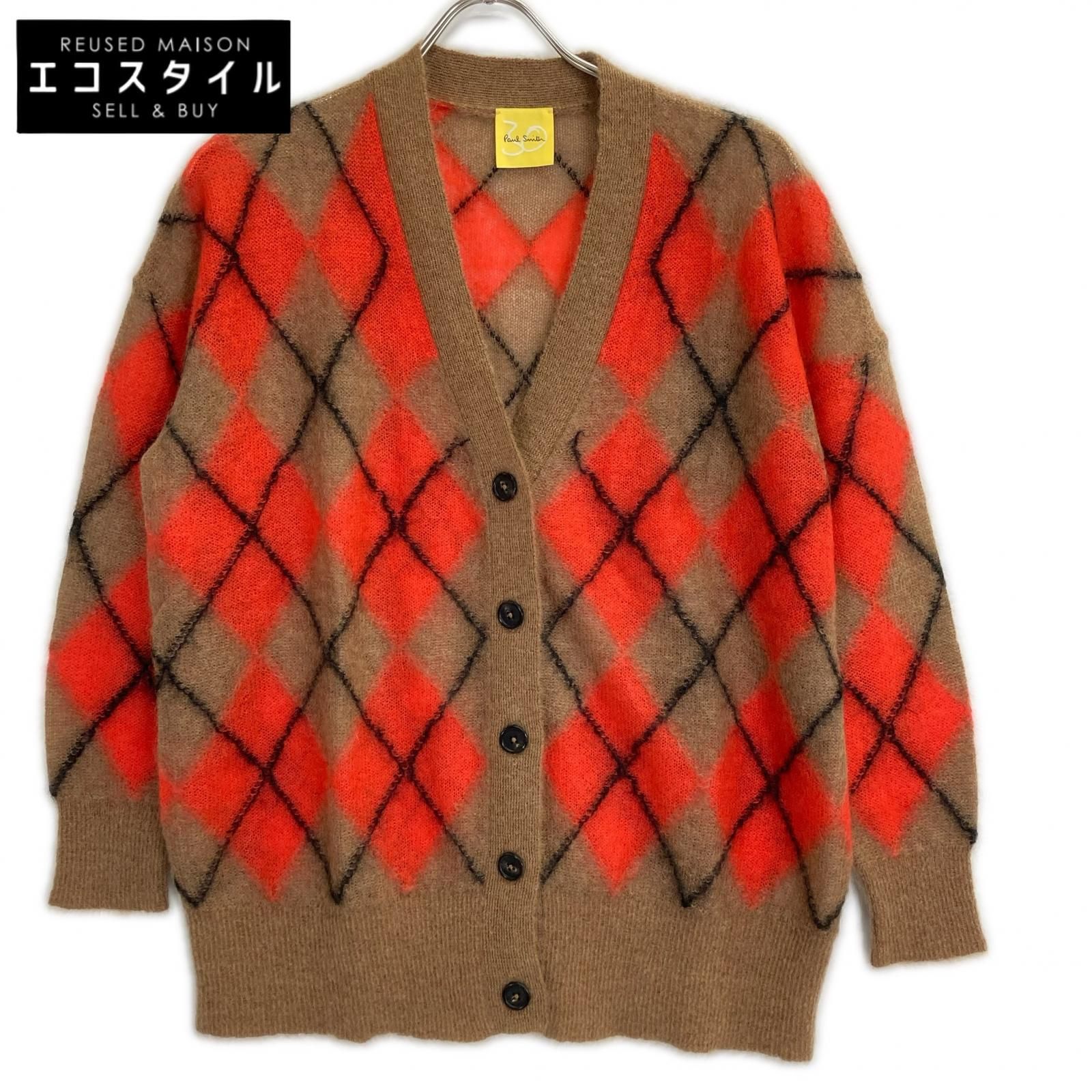 PaulSmith ポールスミス 245908 KN136 30周年 アーガイルモヘア混