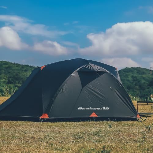 カニテント40Dナイロン フルシェーディング 2重層 小型 コンパクト アウトドア ツーリング ハイキング バイク自転車 キャンプpms
