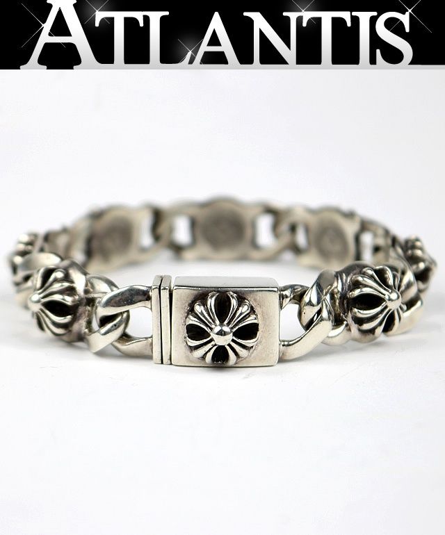 CHROME HEARTS 新宿店 クロムハーツ スモール クロスリンク ブレス メンズ シルバー SV925 31610