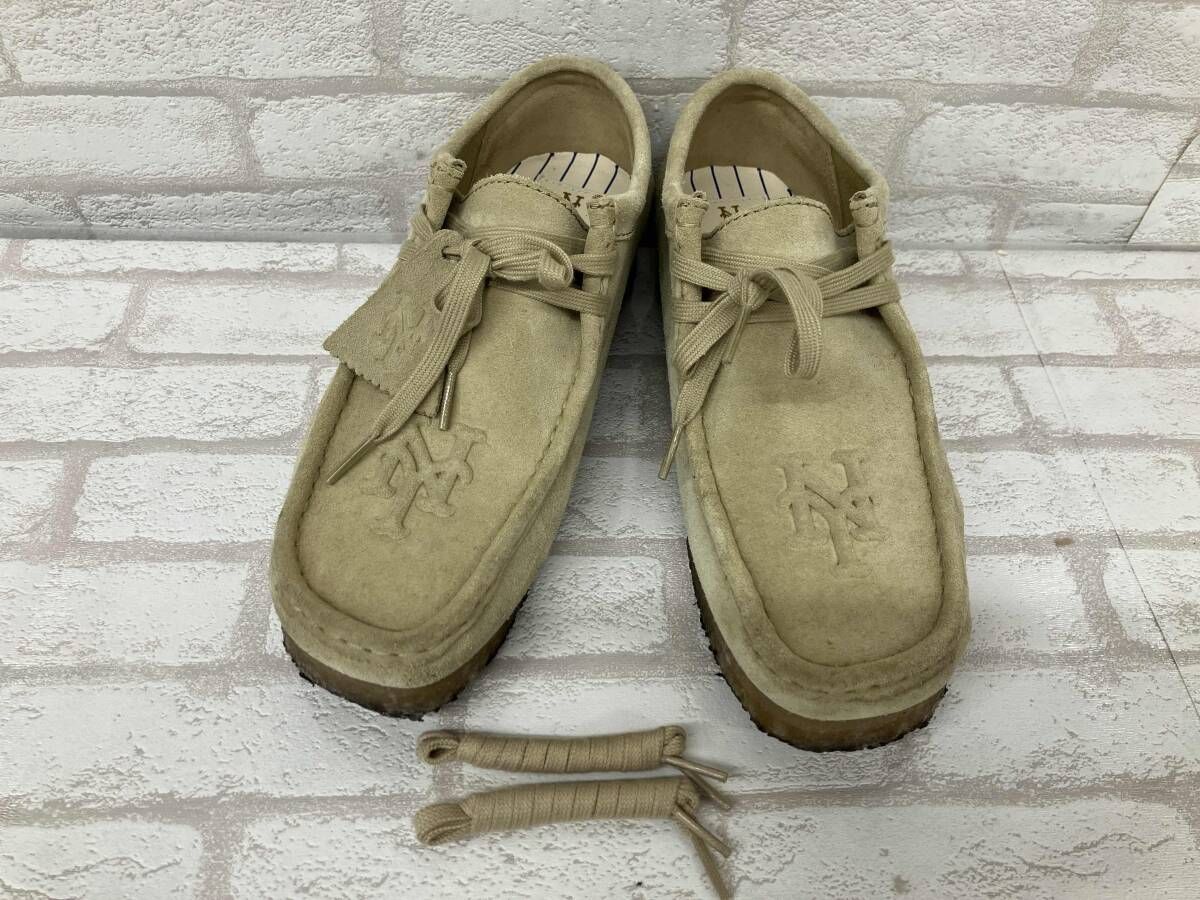 KITH MLB FOR Clarks 11826 61401409 キス クラークス ワラビーブーツ ショートブーツ シューズ メンズ ベージュ スエード 26.5cm