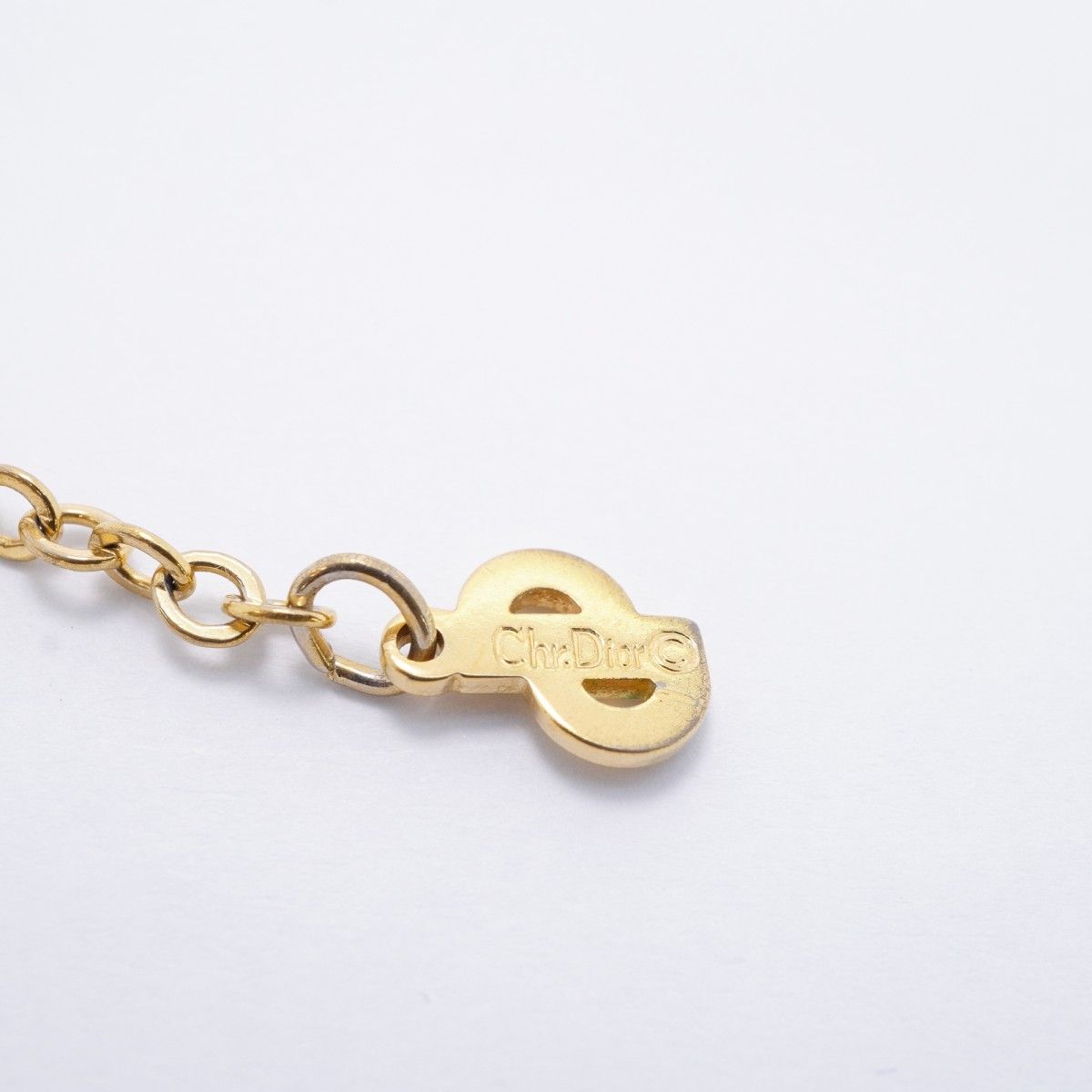 ☆SALE【6jfb0841-k】クリスチャンディオール ネックレス CDロゴ GP