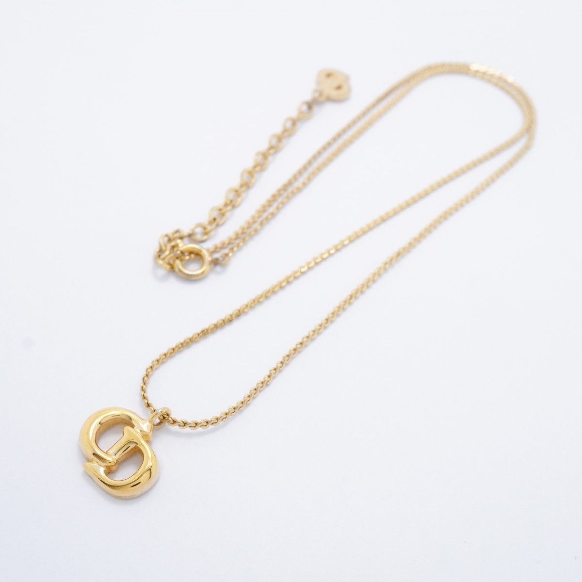 ☆SALE【6jfb0841-k】クリスチャンディオール ネックレス CDロゴ GP