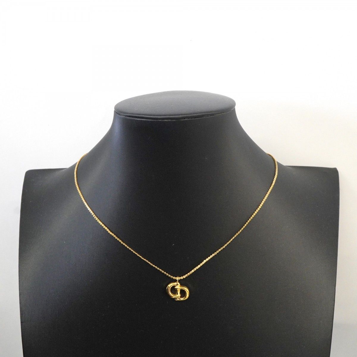 ☆SALE【6jfb0841-k】クリスチャンディオール ネックレス CDロゴ GP