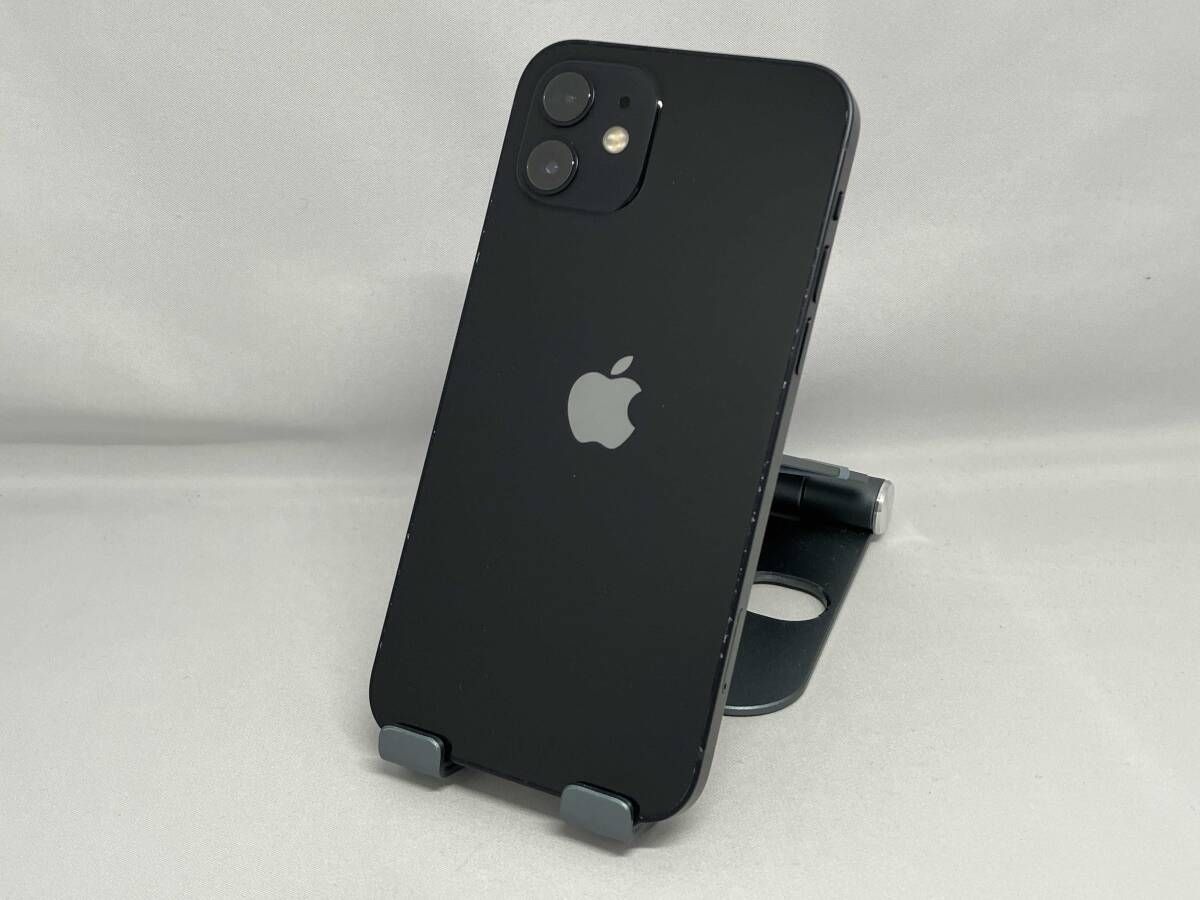 au 【SIMロックなし】MGHN3J/A iPhone 12 64GB ブラック au 22,046円