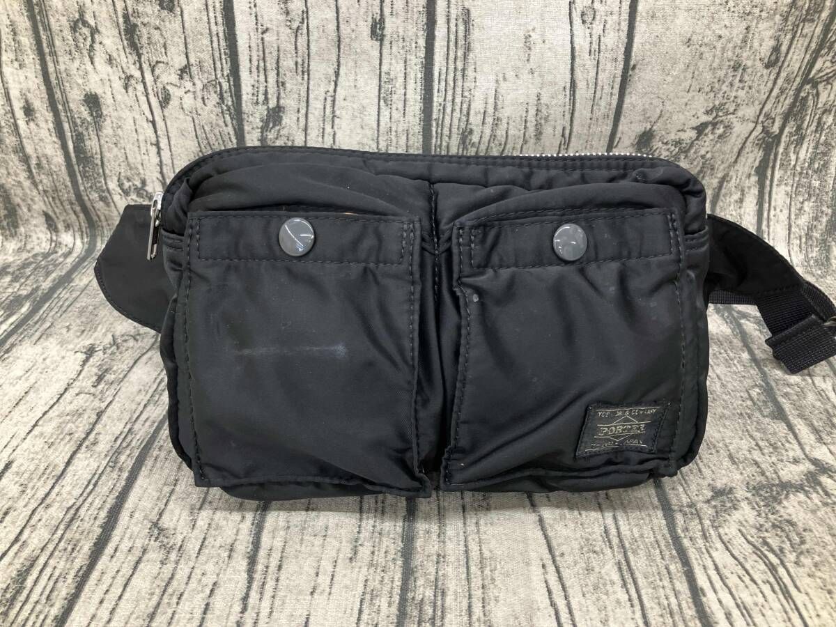 PORTER ポーター ボディバッグ ブラック TANKER WAIST BAG - メルカリ