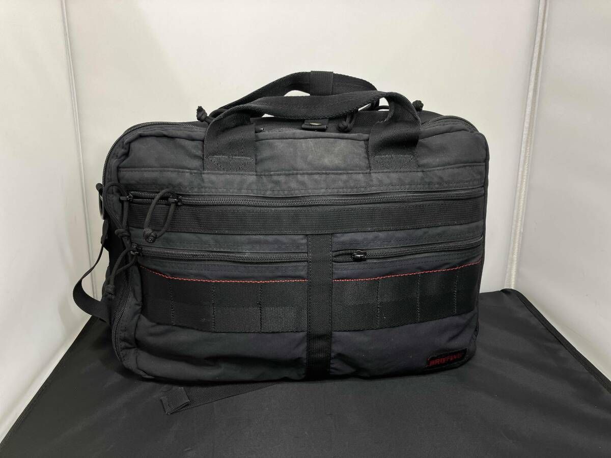 BRIEFING ブリーフィング TR-3 S MW ブリーフケース 書類カバン 手持ち リュック ショルダーストラップ、ファスナープル欠品 ブラック系