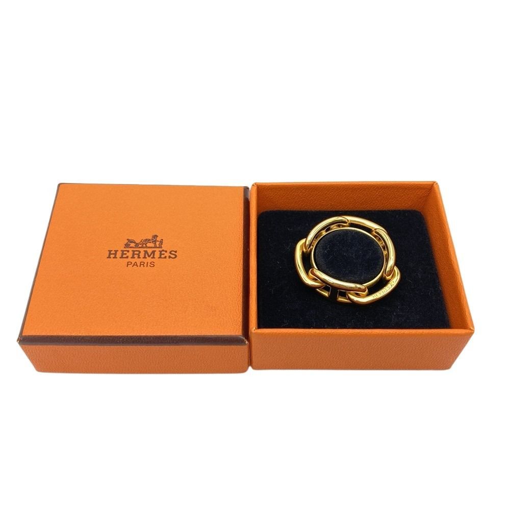 エルメス HERMES 90 レガート シェーヌダンクル スカーフリング メタル