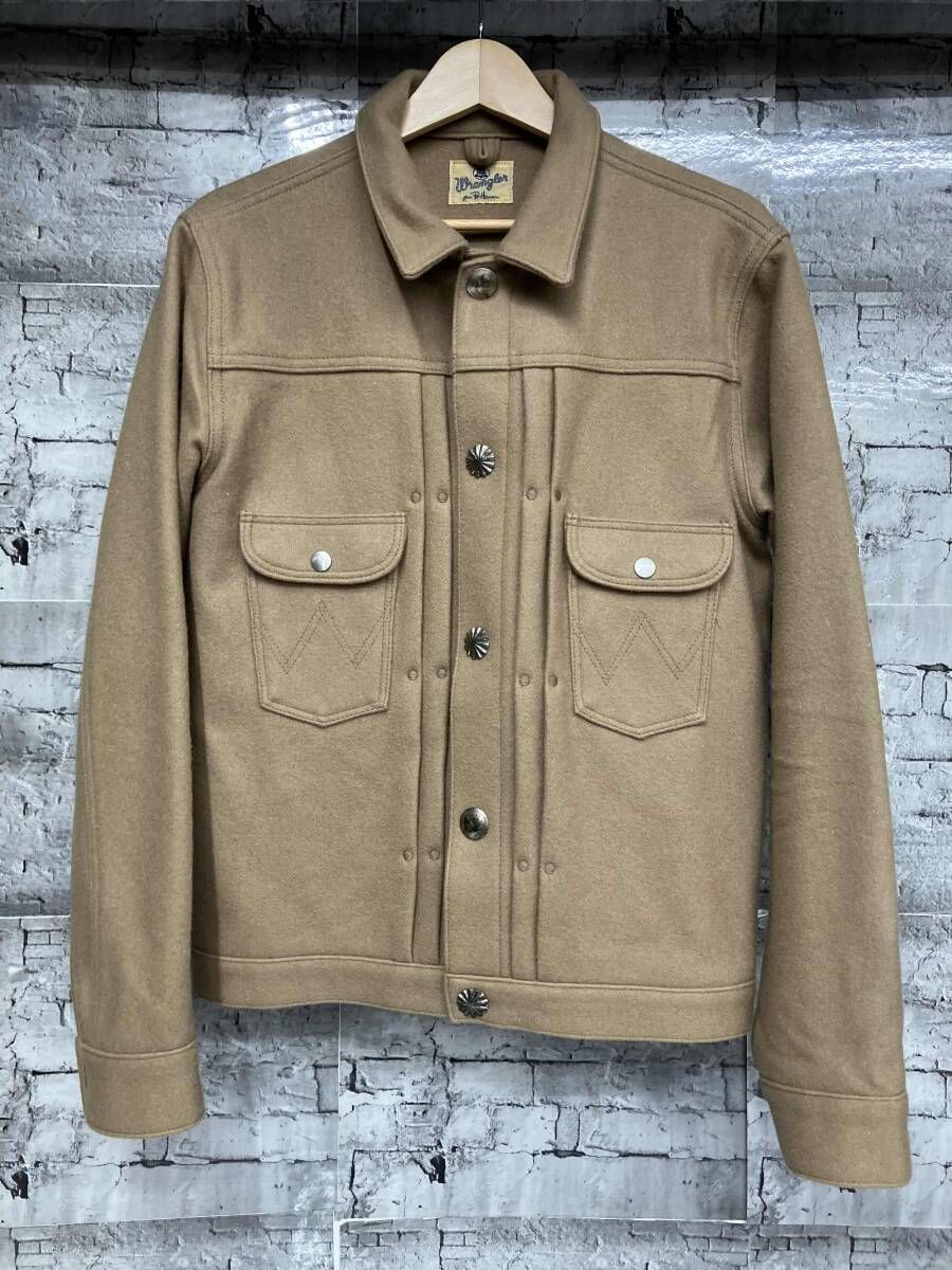 WRANGLER RON HERMAN コンチョボタン クールジャケット サイズM ベージュ 10,231円