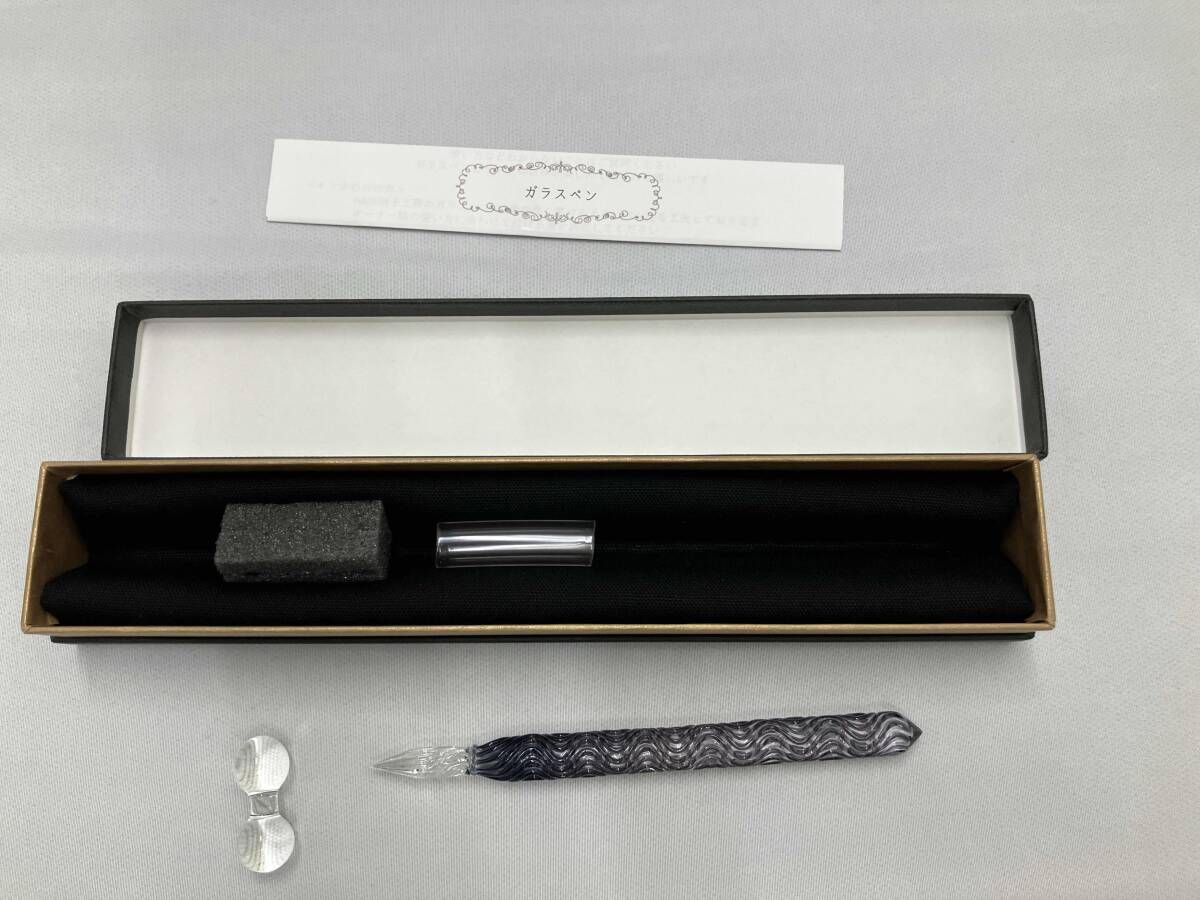 美品 HASE硝子工房 ガラスペン 流水 ショ-ト 小物 - メルカリ