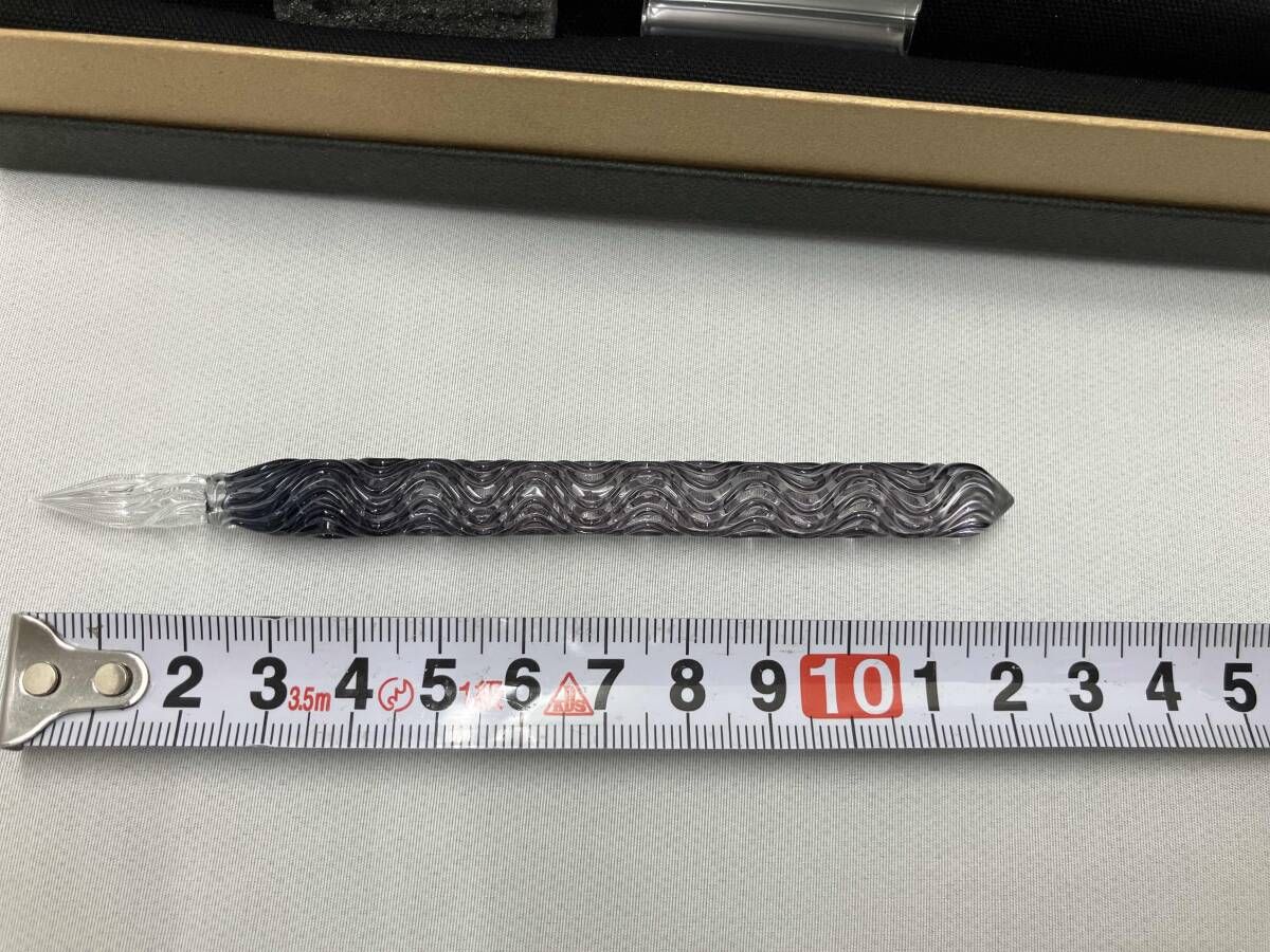 美品 HASE硝子工房 ガラスペン 流水 ショ-ト 小物 - メルカリ