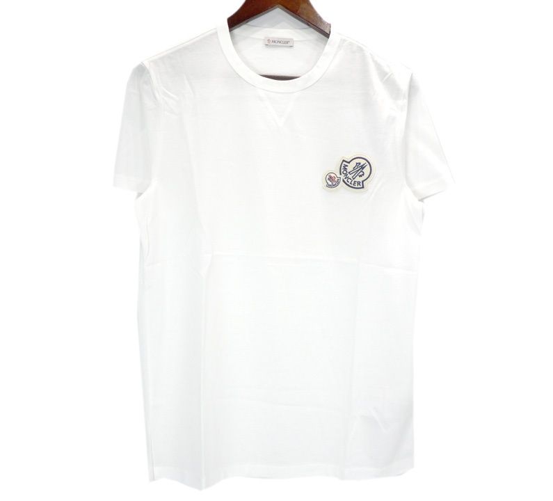 モンクレール MONCLER 20AW 【 MAGLIA T-SHIRT F20918C78100 8390Y 】 マグリア フロント ワッペン 半袖 Tシャツ h8691