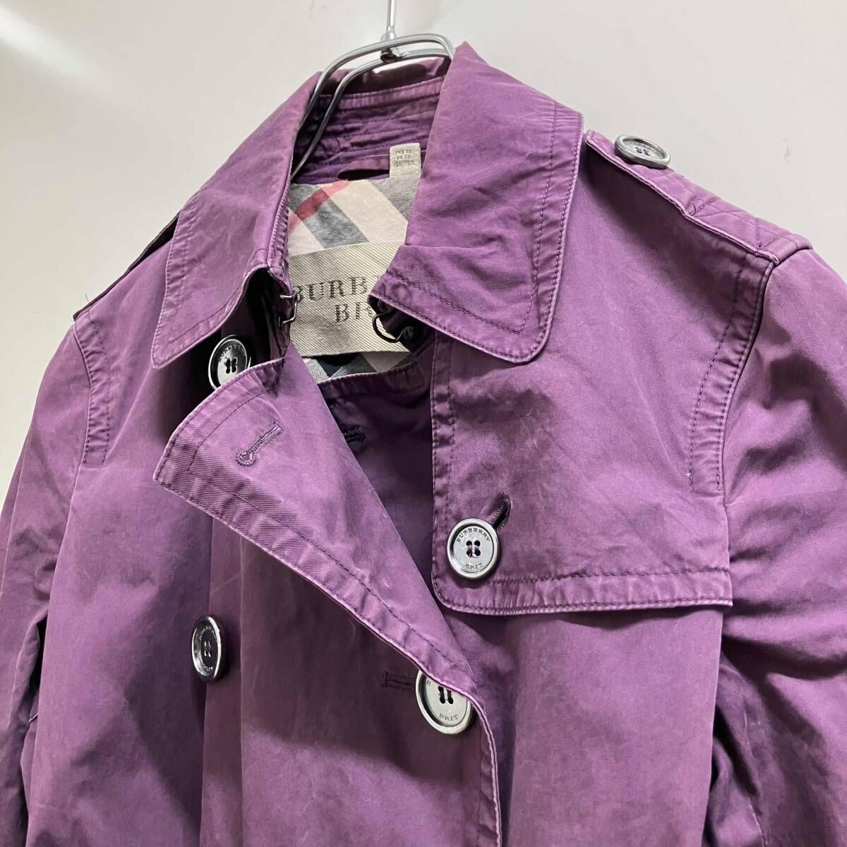 ジャンク BURBERRY パッカブルナイロン トレンチコート サイズ2