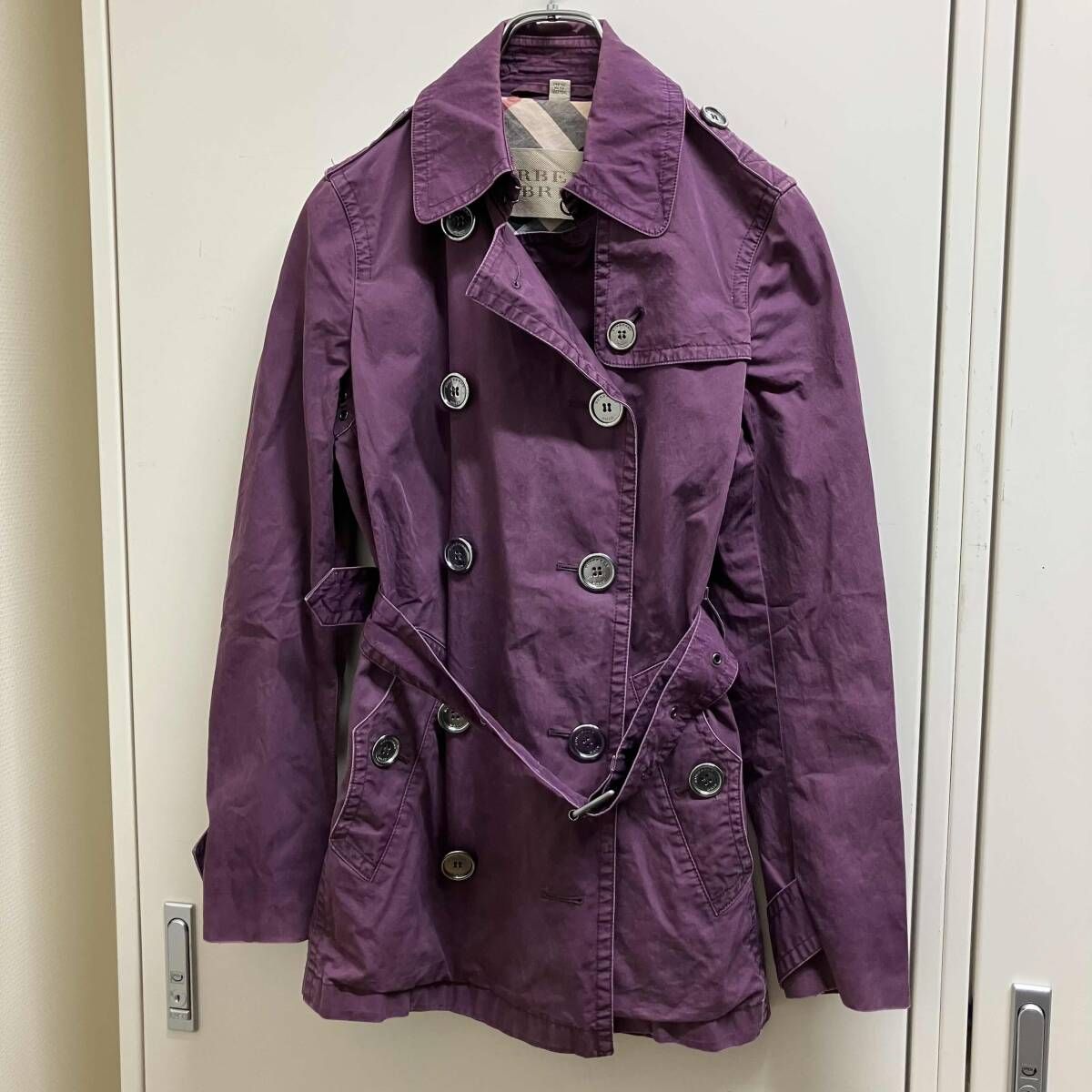 ジャンク BURBERRY パッカブルナイロン トレンチコート サイズ2