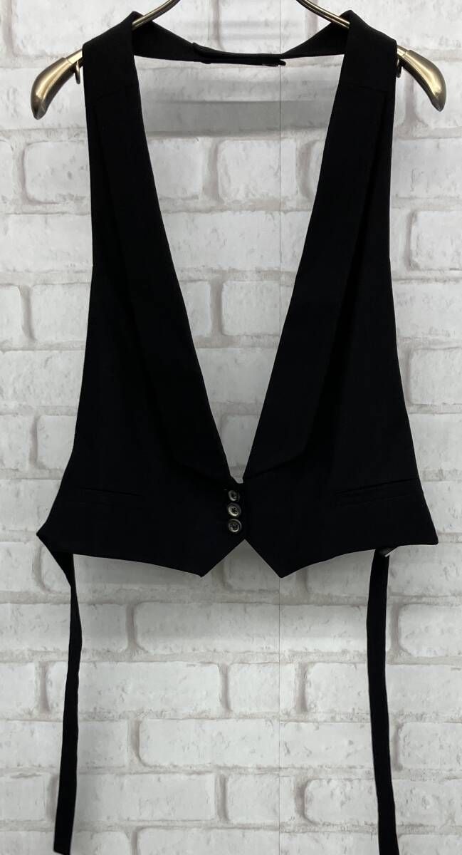 ANN DEMEULEMEESTER ジレ アン ドゥムルメステール ベスト ブラック