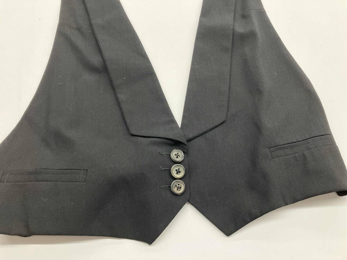 ANN DEMEULEMEESTER ジレ アン ドゥムルメステール ベスト ブラック