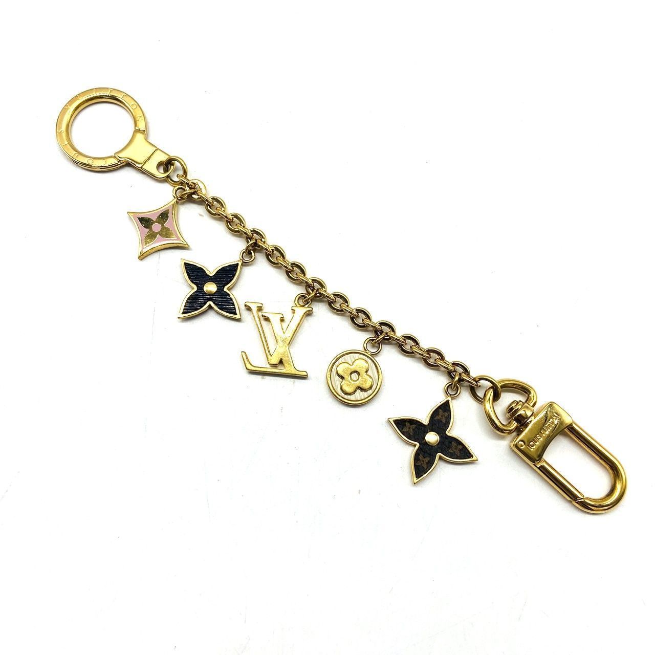 ★LOUIS VUITTON ルイヴィトン ビジューサック シェンヌ スプリング ストリート M68999 ゴールド色 キーリング キーチェーン 中古★008468