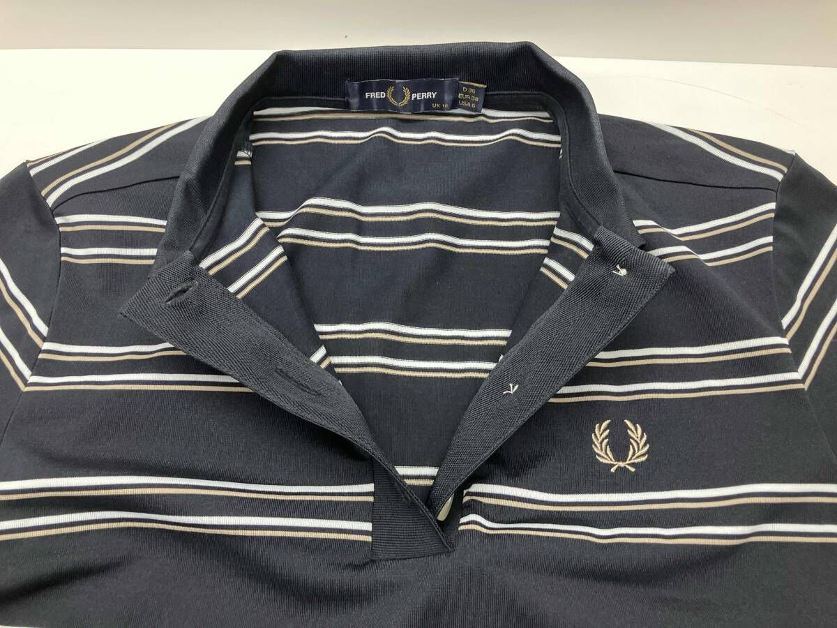 新品　新作　FRED PERRY ストライプ ポロシャツ FRED PERRY Striped Polo Shirt G1166 フレッドペリー ストライプ