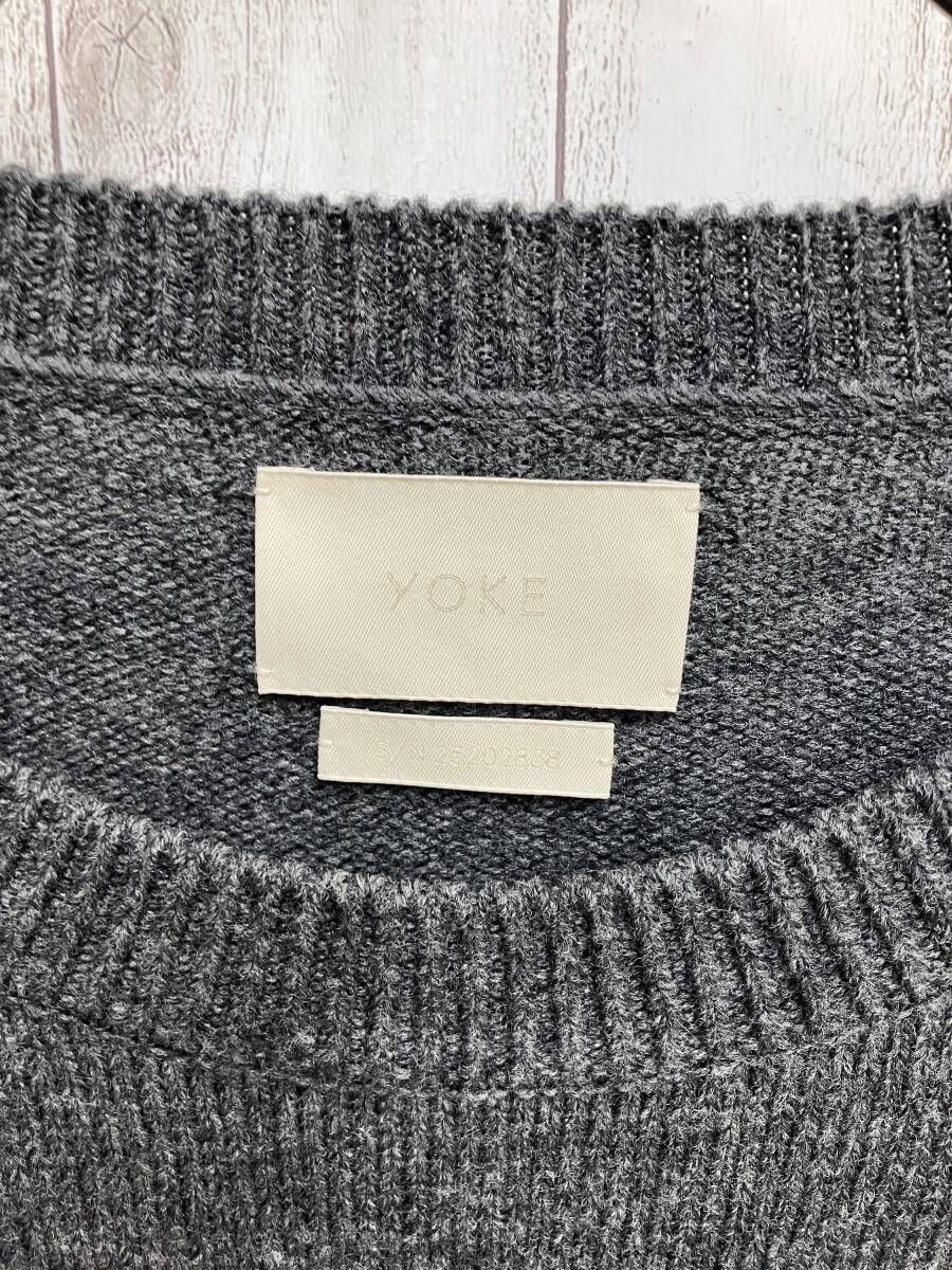 yoke/ニット/yk25fw01108s 腕スエードグレー - メルカリ