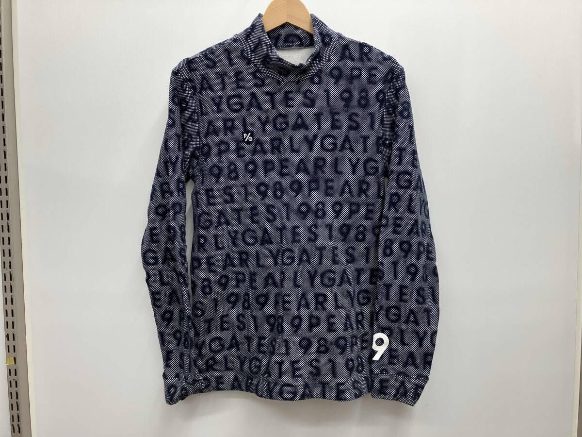PEARLY GATES パーリーゲイツ 総柄 長袖 インナー ミドルネック