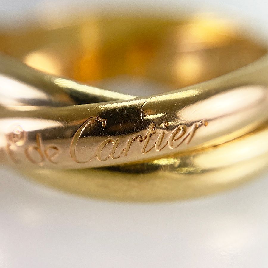 カルティエ　トリニティリング　59号（19号） カルティエ Cartier トリニティ MM K18YG 19号(59) リング sss【中古