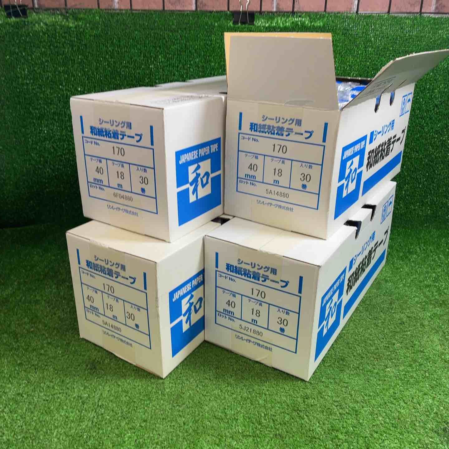 【未使用品】◇シーリング用 マスキングテープ No.170 40mm×18m 3巻入×40個 120巻入【藤沢店】 7,020円