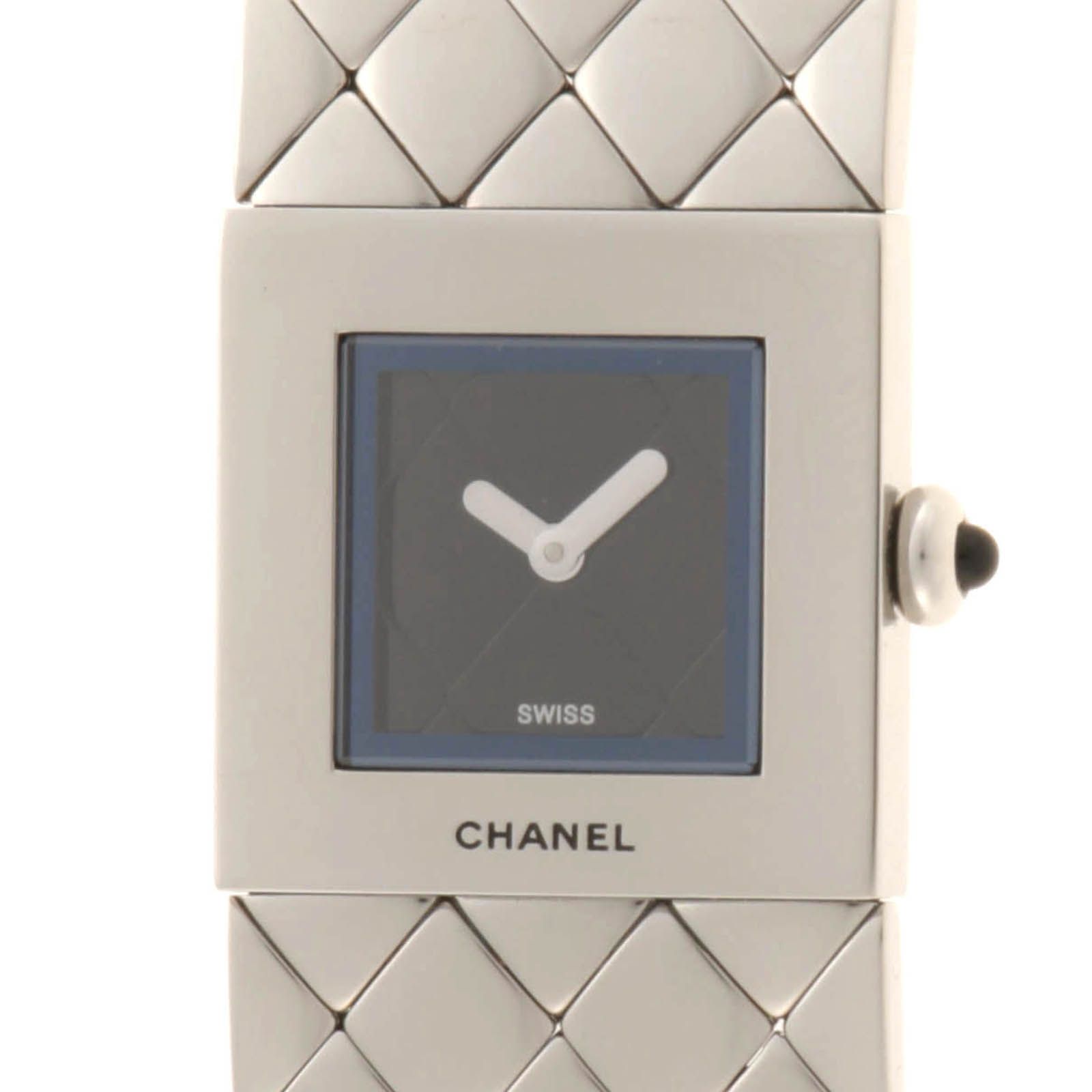 CHANEL シャネル マトラッセ H0009 腕時計 ステンレス ブラック