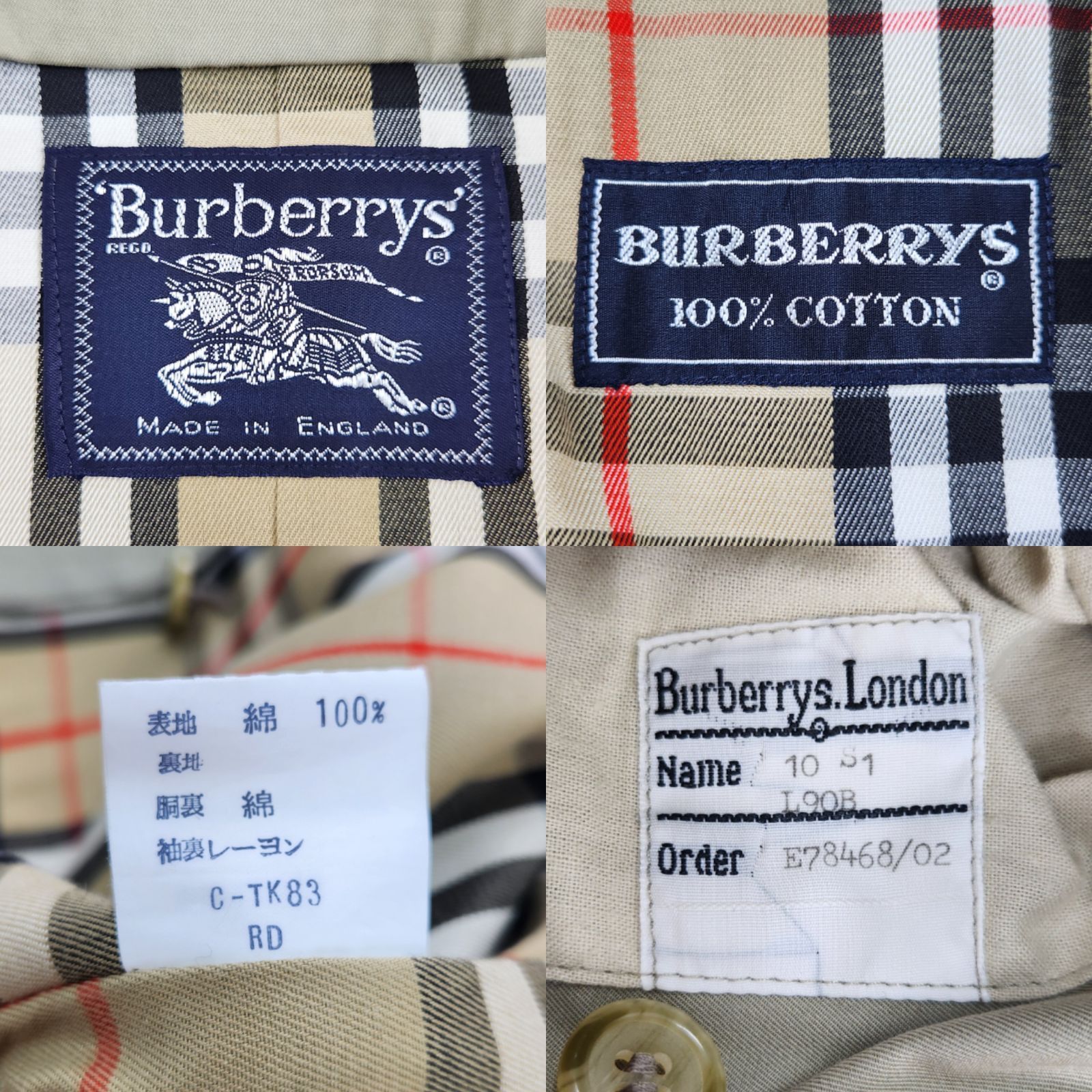 BURBERRY トレンチコート バーバリー BURBERRYS ノバチェック