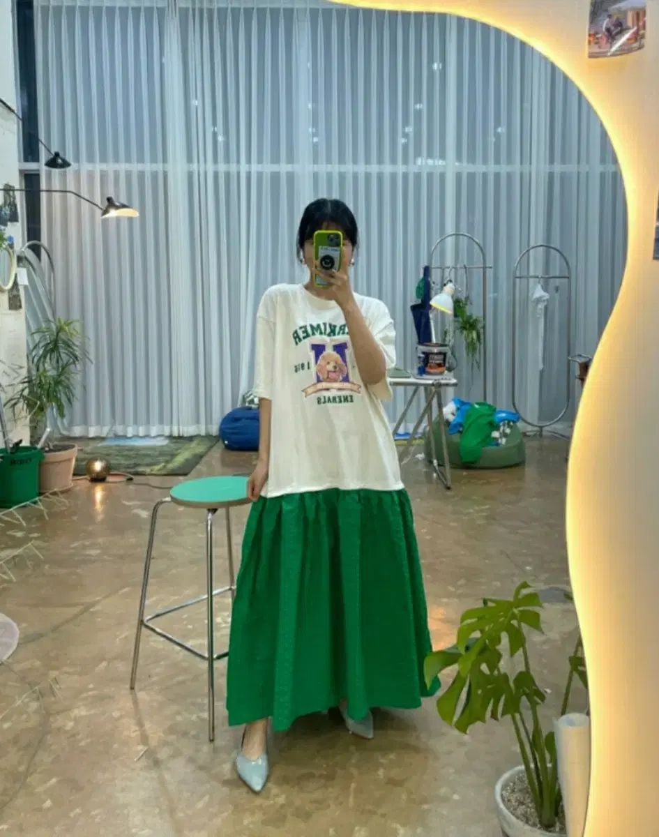 新品 オーバーサイズ バイカラー クリンクル ロング丈ワンピース 6,365円