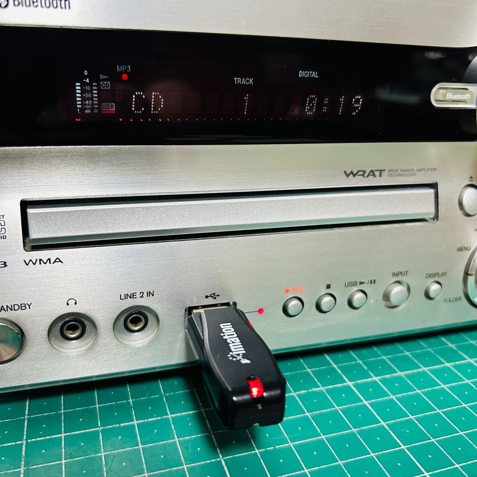 現状品】ONKYO オンキョー CD/USB/SDチューナーアンプ NFR-9(S