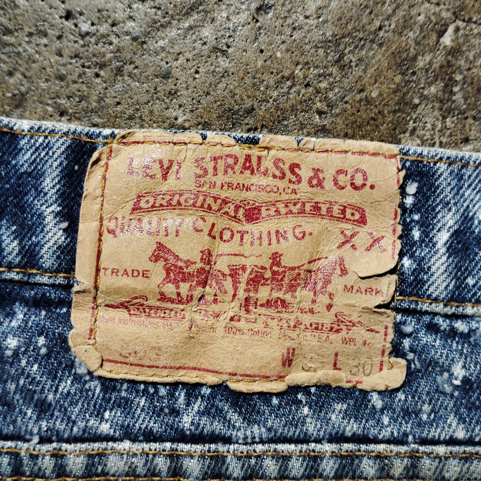 LEVI'S 1988s USA製 505-0229 ギャラクティックウォッシュ W32 L30 532