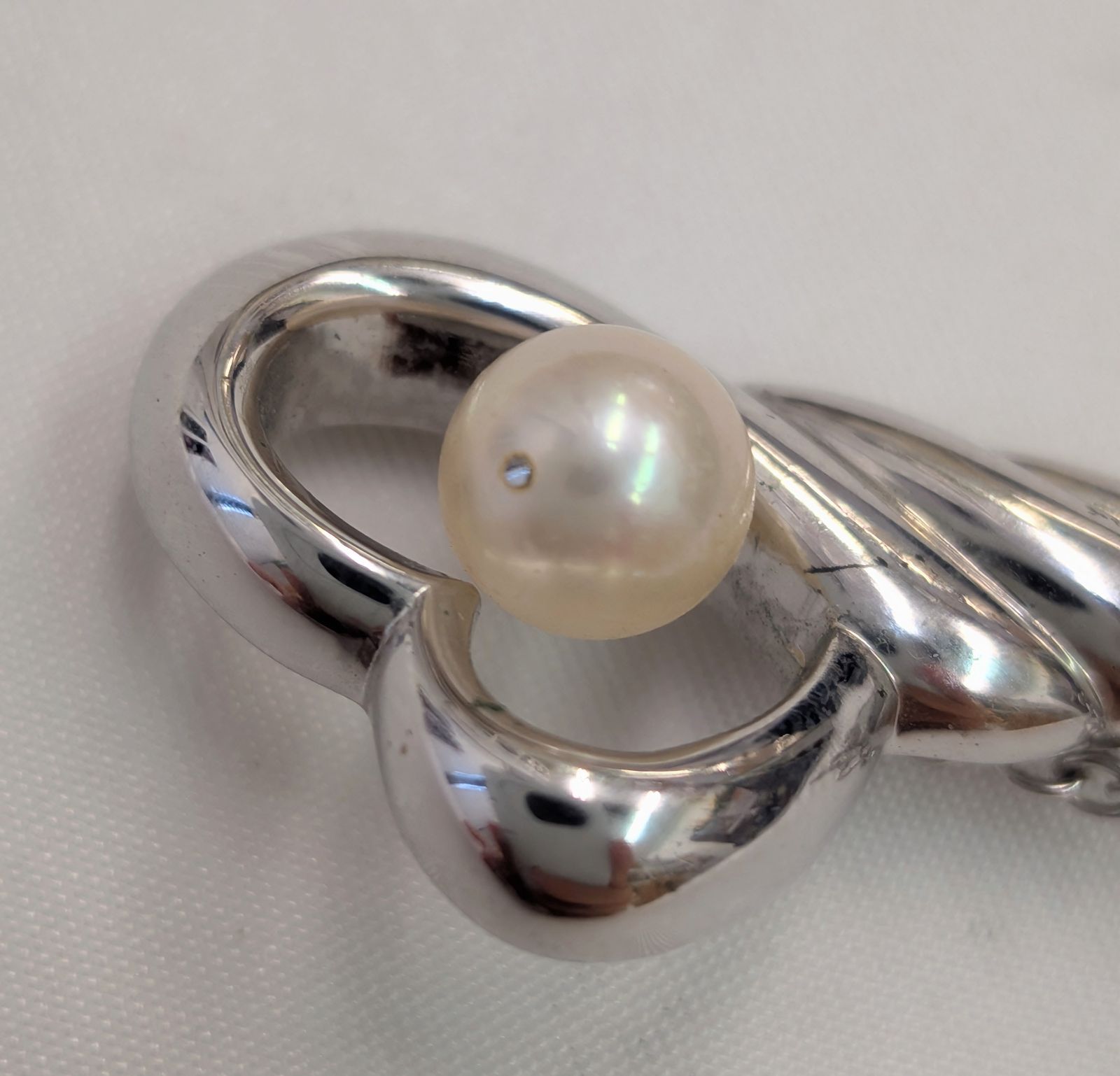 N【保管品】TASAKI 田崎真珠 パール 真珠 ピンブローチ アコヤパール