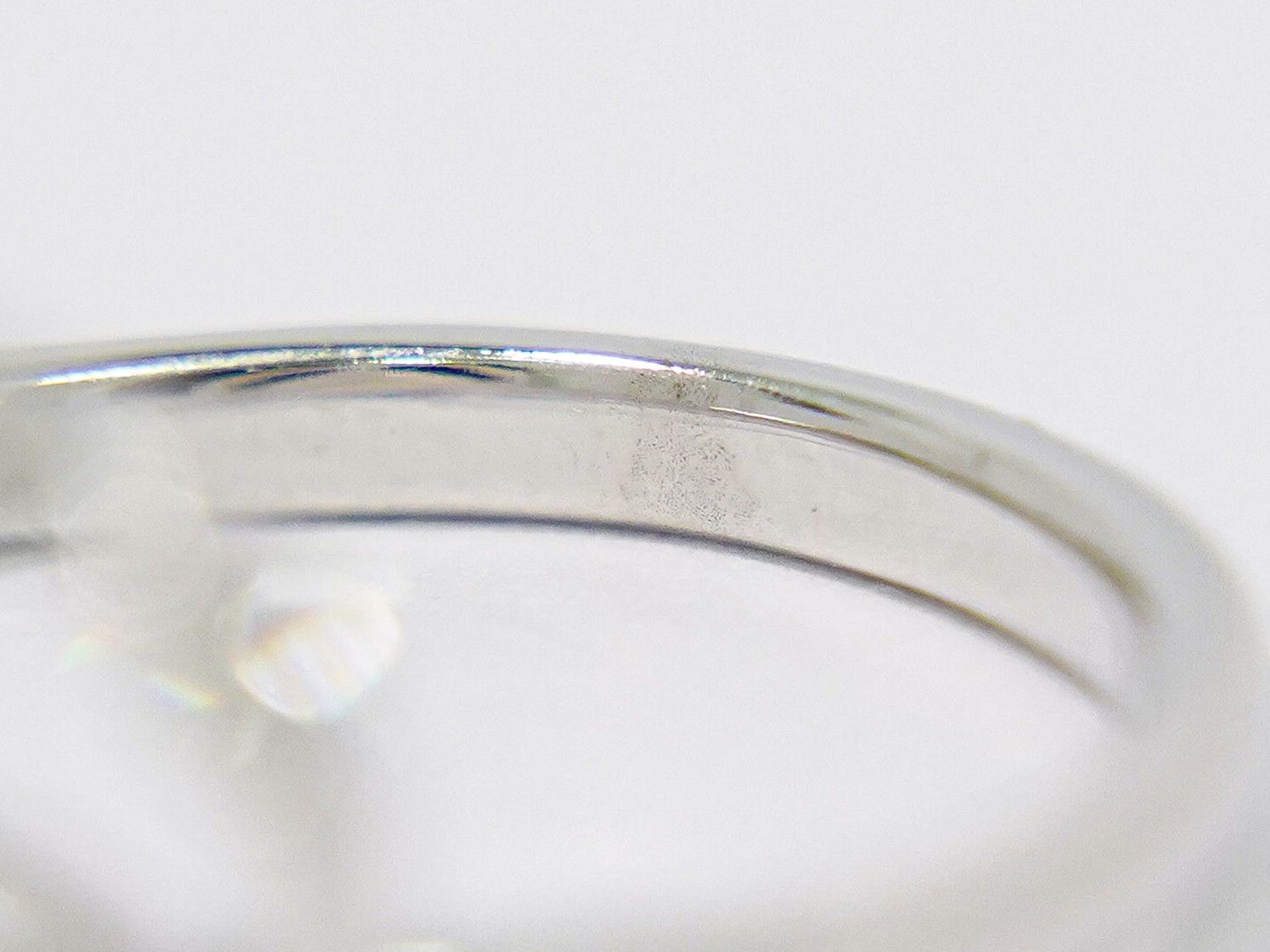 本物 ダイヤモンド 0.21ct K18 WG リング 指輪 13号 ホワイトゴールド アクセサリー ジュエリー 中古・
