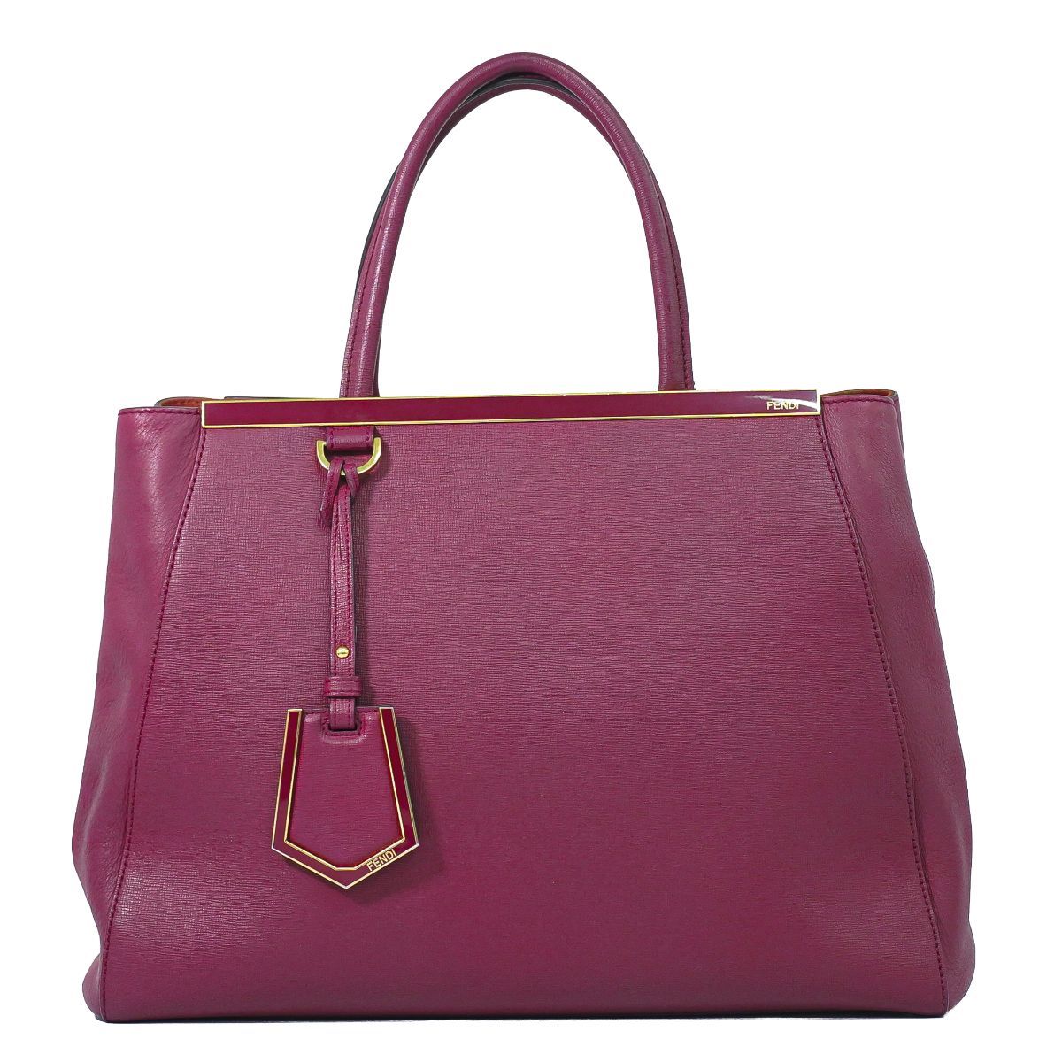 本物 フェンディ FENDI トゥージュール 2WAY ショルダーバッグ ハンドバッグ レザー ピンク 8BH250 2Jours バッグ 中古・