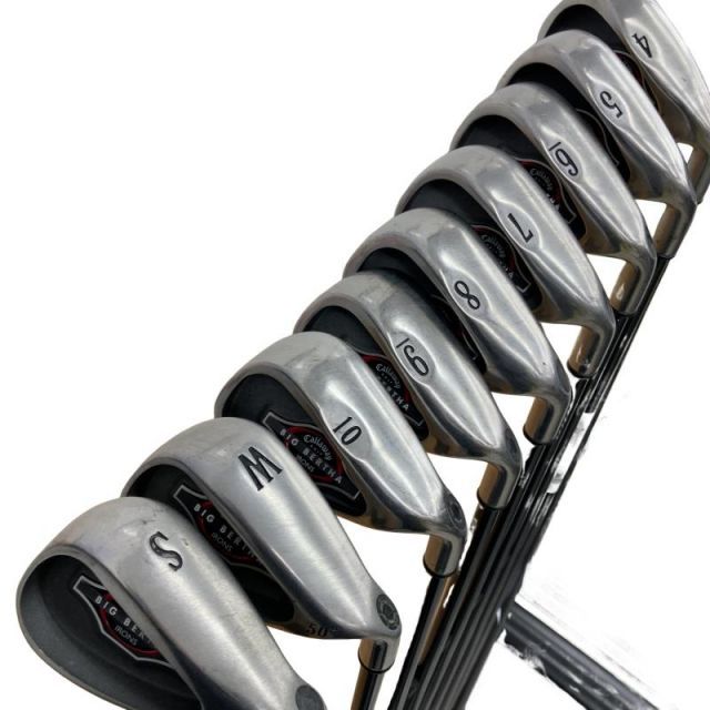 【中古】 キャロウェイ BIG BERTHA IRONS(2002) 10S アイアンセット IR BIG BERTHA AM/AT (フレックスS) メンズ 男性用 右利き 右用 Cランク ゴルフクラブ の商品写真